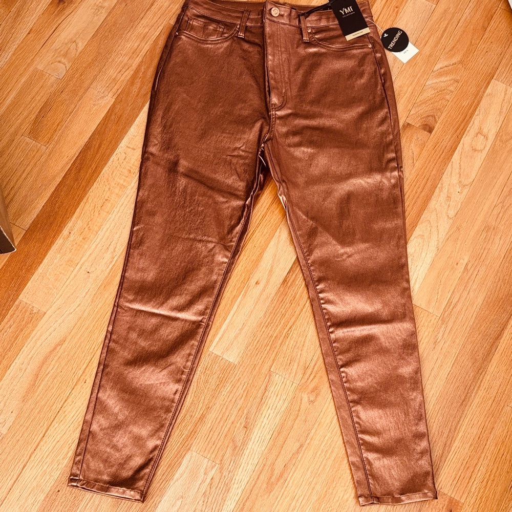 YMI Collection Faux Leather High-Rise Pants